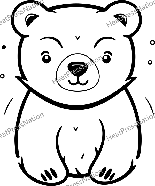Smiling Bear Vector Design
