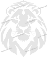 Light Lion Head Vector Design - HeatPressNation