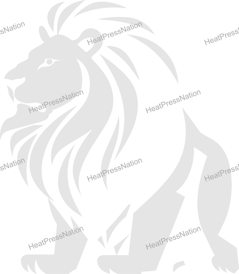 Light Lion Standing Vector Design