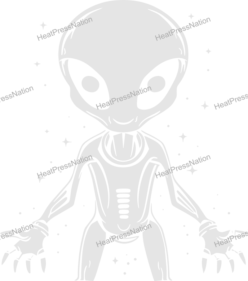 Standing Alien Vector Design