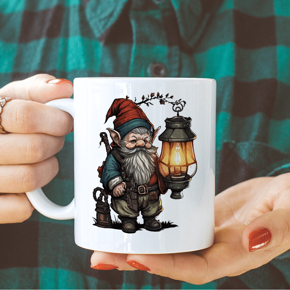 Gnome with Lamp Design - HeatPressNation