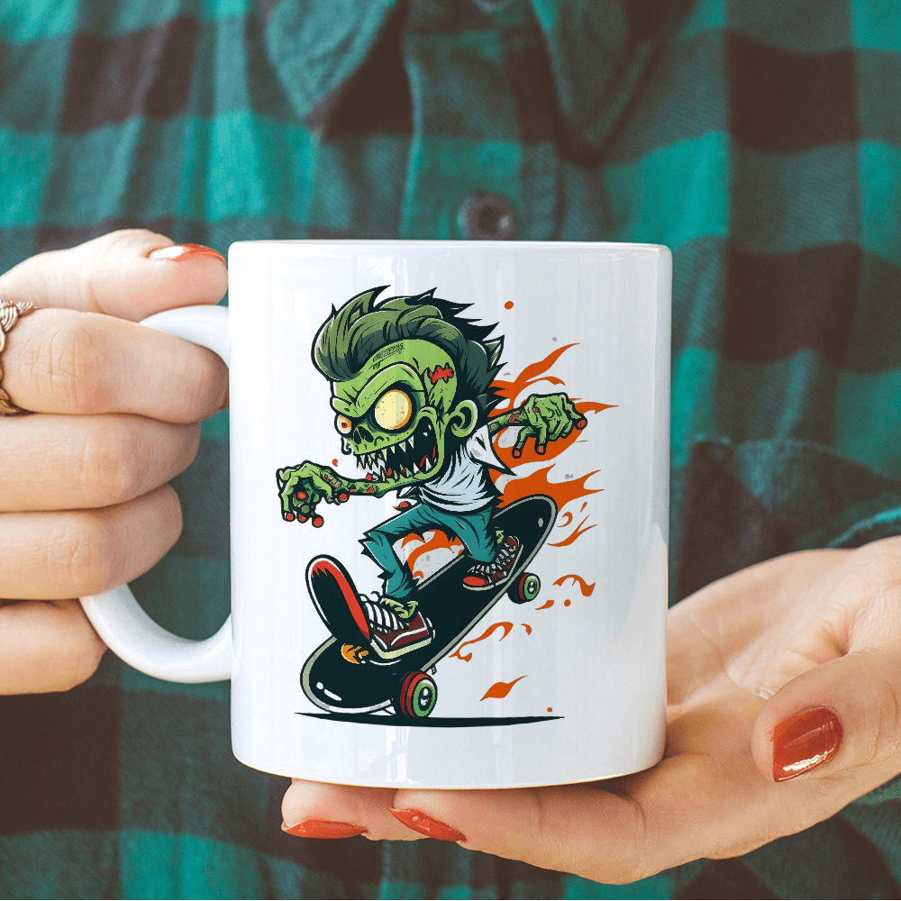 Skating Zombie Design - HeatPressNation