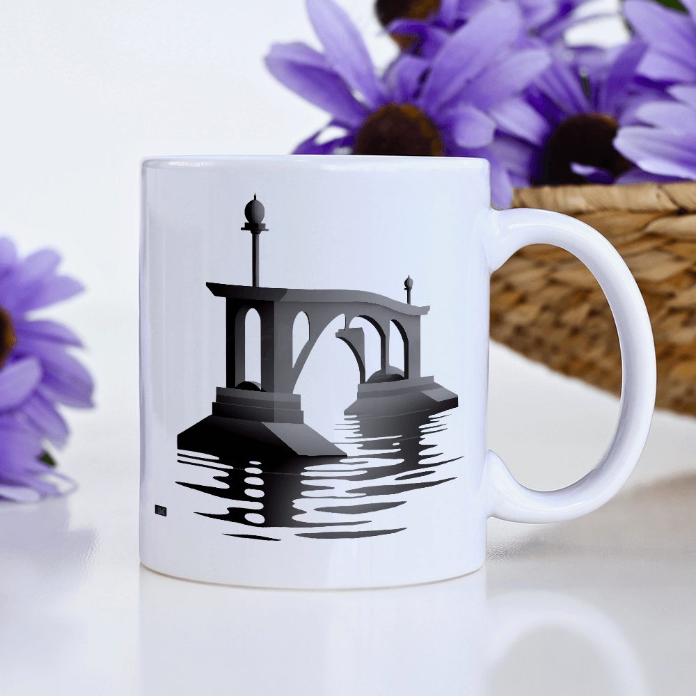 Monochrome Partial Bridge Design - HeatPressNation