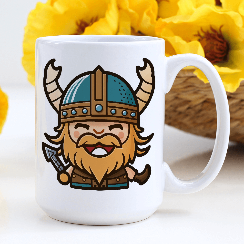 Happy Viking Warrior Design - HeatPressNation