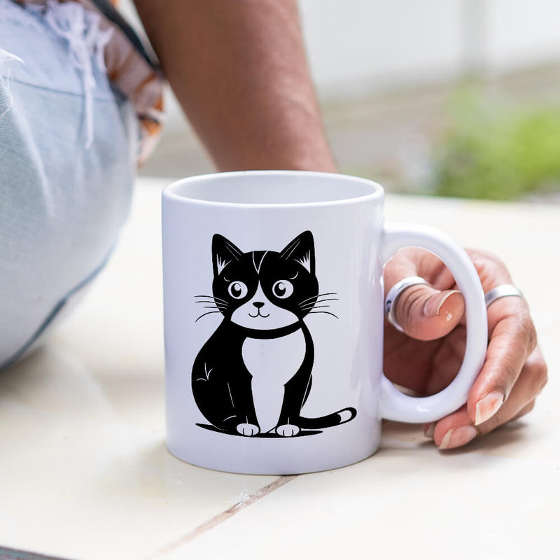 Viewing Cat Vector Design