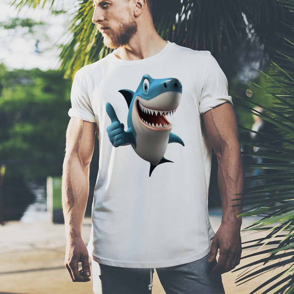 Shark Thumbs Up Design - HeatPressNation
