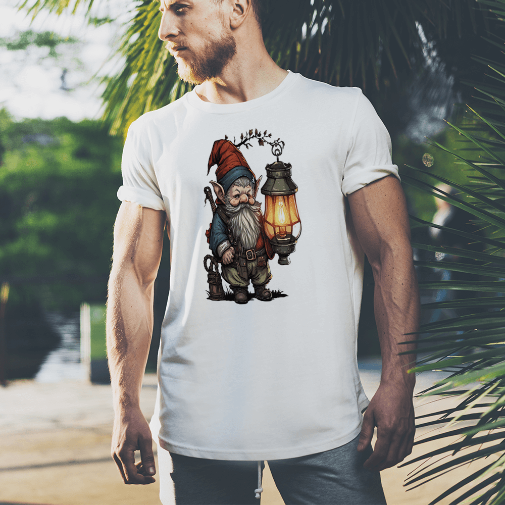 Gnome with Lamp Design - HeatPressNation
