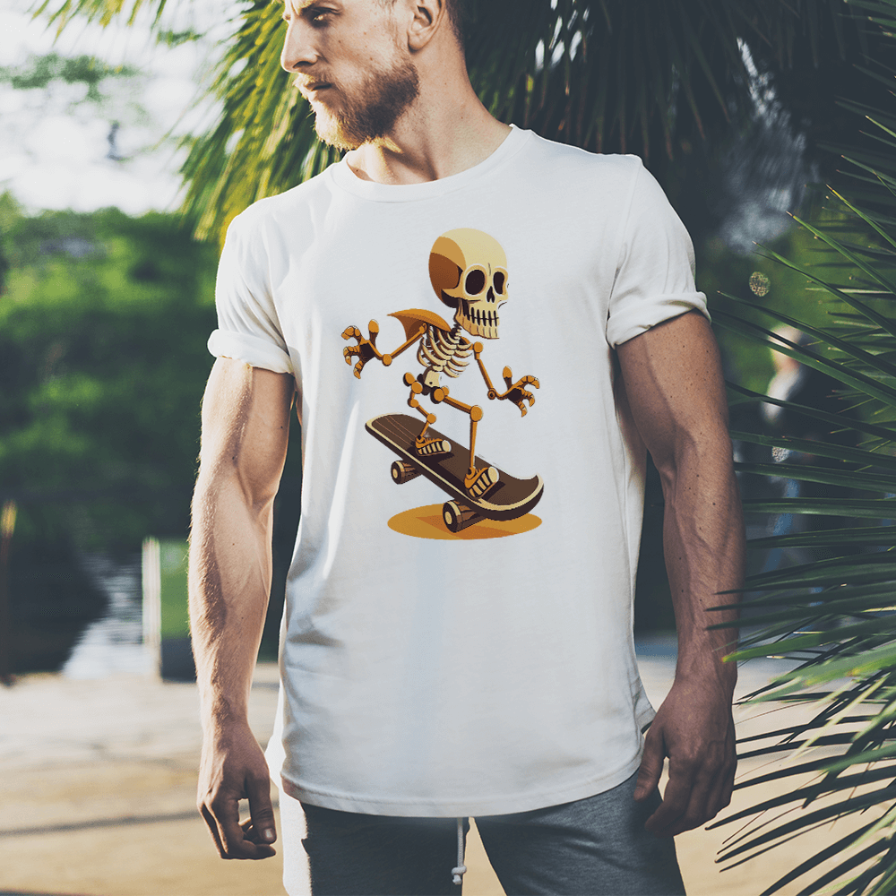 Skateboarding Skeleton Design - HeatPressNation