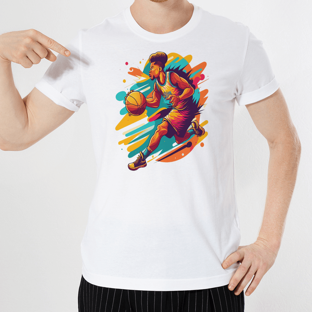 Splatter Basketball Dribble Design - HeatPressNation