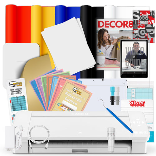 Silhouette Cameo 4 Siser Easyweed HTV and Heat Transfer Paper Bundle