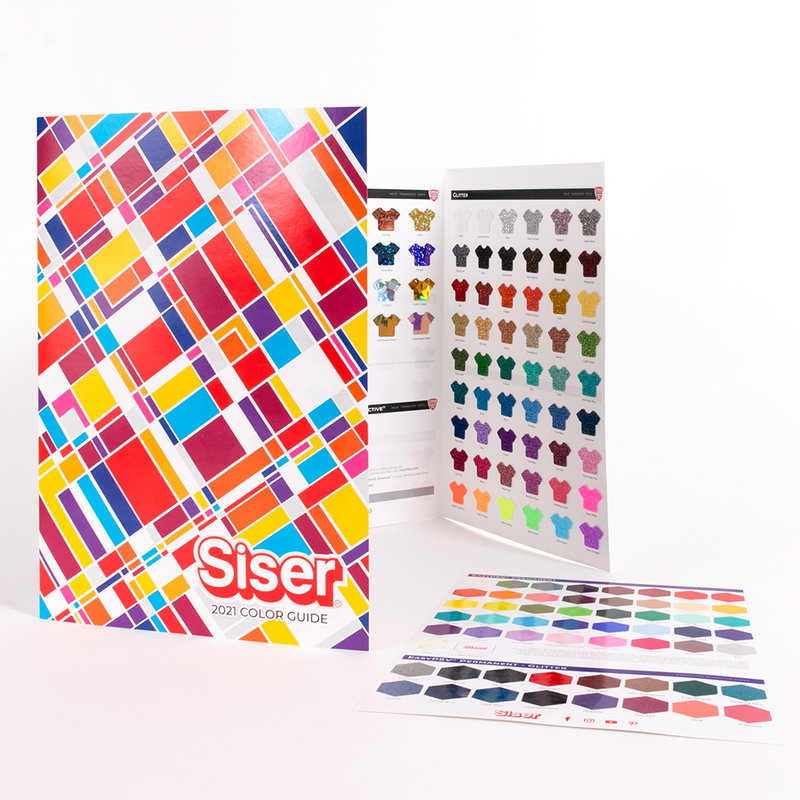 Siser Heat Transfer Vinyl and PSV Color Guide