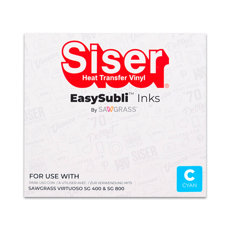 Siser EasySubli Individual Ink Cartridges for Sawgrass Virtuoso SG400/SG800