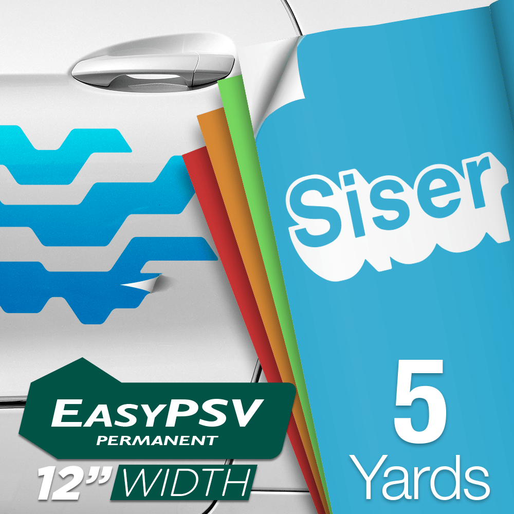 Siser EasyPSV Permanent Adhesive Sticker Vinyl 12 quot x 5 Yards Siser EasyPSV Permanent Adhesive Sticker Vinyl 12 quot x 5 Yards