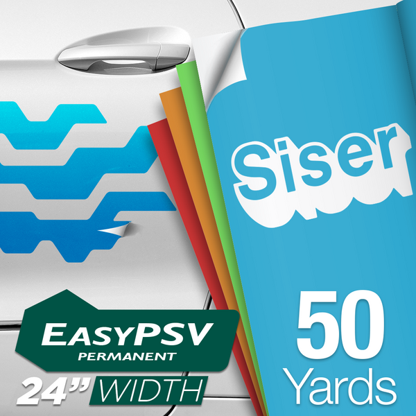 Siser EasyPSV Glossy Permanent Adhesive Vinyl - 24 in x 50 yds