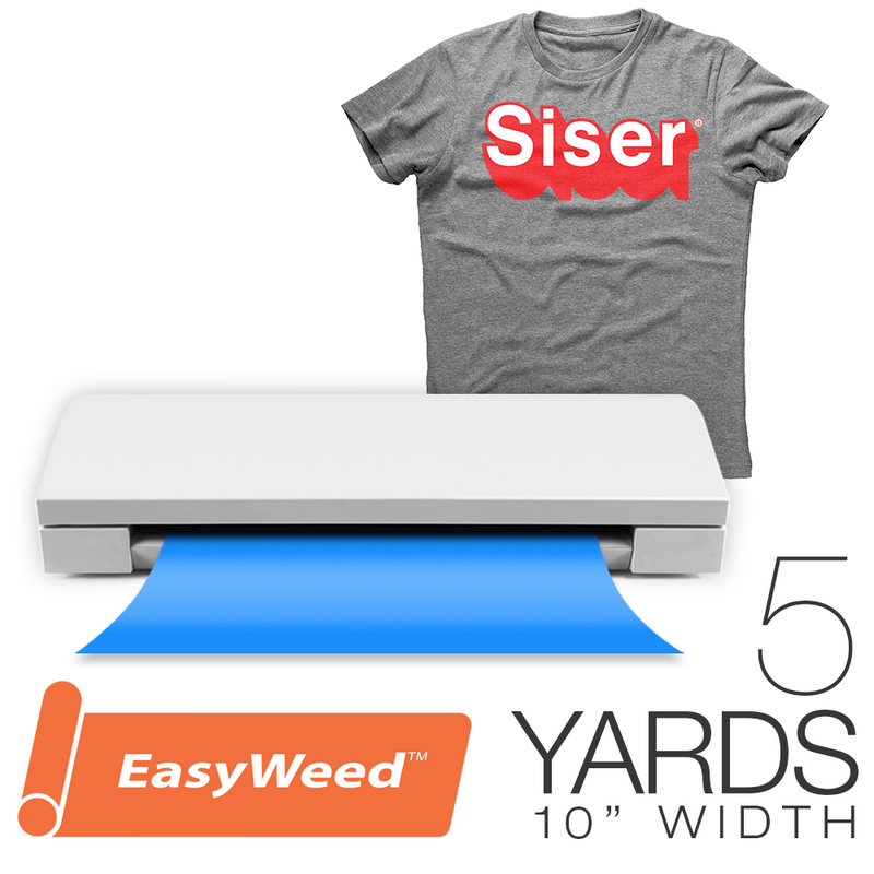 Siser EASYWEED Heat Transfer Vinyl 5 Yards - 10 Silhouette Craft Cutt