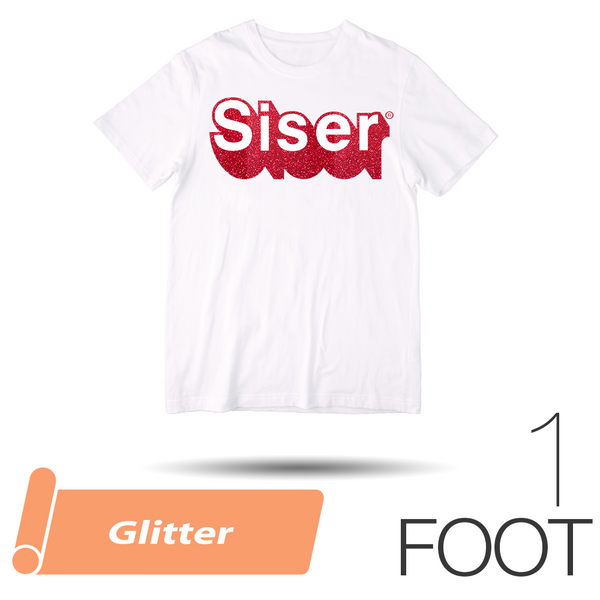 Siser GLITTER Heat Transfer Vinyl - 20" x 1 Foot