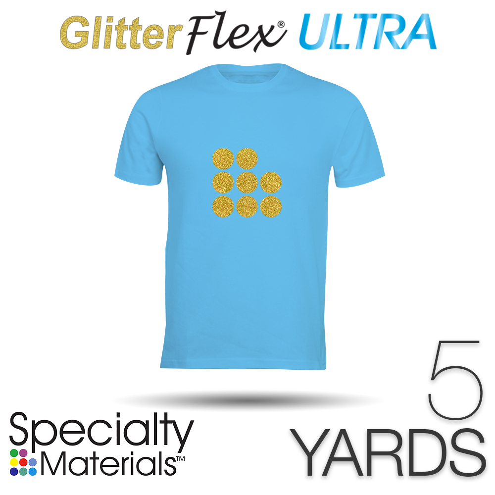 Specialty Materials GLITTERFLEX ULTRA Heat Transfer Vinyl - 19.5" x 5 Yards