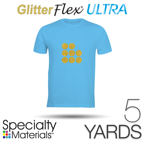 Specialty Materials GLITTERFLEX ULTRA Heat Transfer Vinyl - 19.5" x 5 Yards