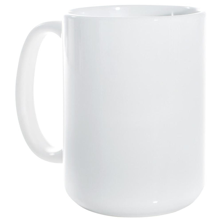 Ceramic Mug Blank, White - 15 oz/425 ml (2 ct)