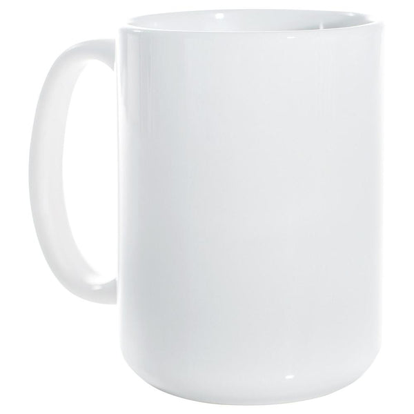 SubliCraft by HeatPressNation 15 oz. White Ceramic Sublimation Mug - 36 per case