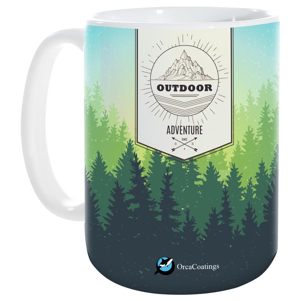 HPN ORCA Premium 15 oz. Sublimation Ceramic Mug - 36 per Case