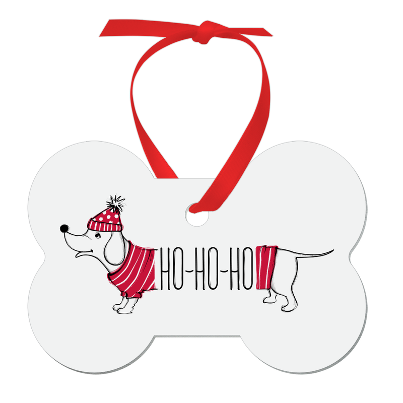 Unisub 2.12" x 3.25" Dog Bone Sublimation Aluminum Ornament