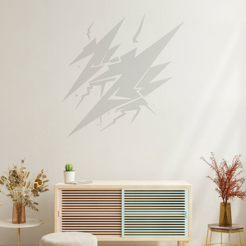 Large Lightning Bolts Vector Design