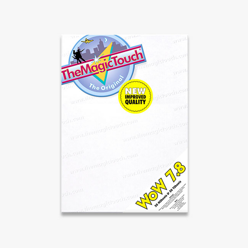 TheMagicTouch WoW 7.8 Weedless Laser Transfer Paper for Dark Garments - 50 Sheets
